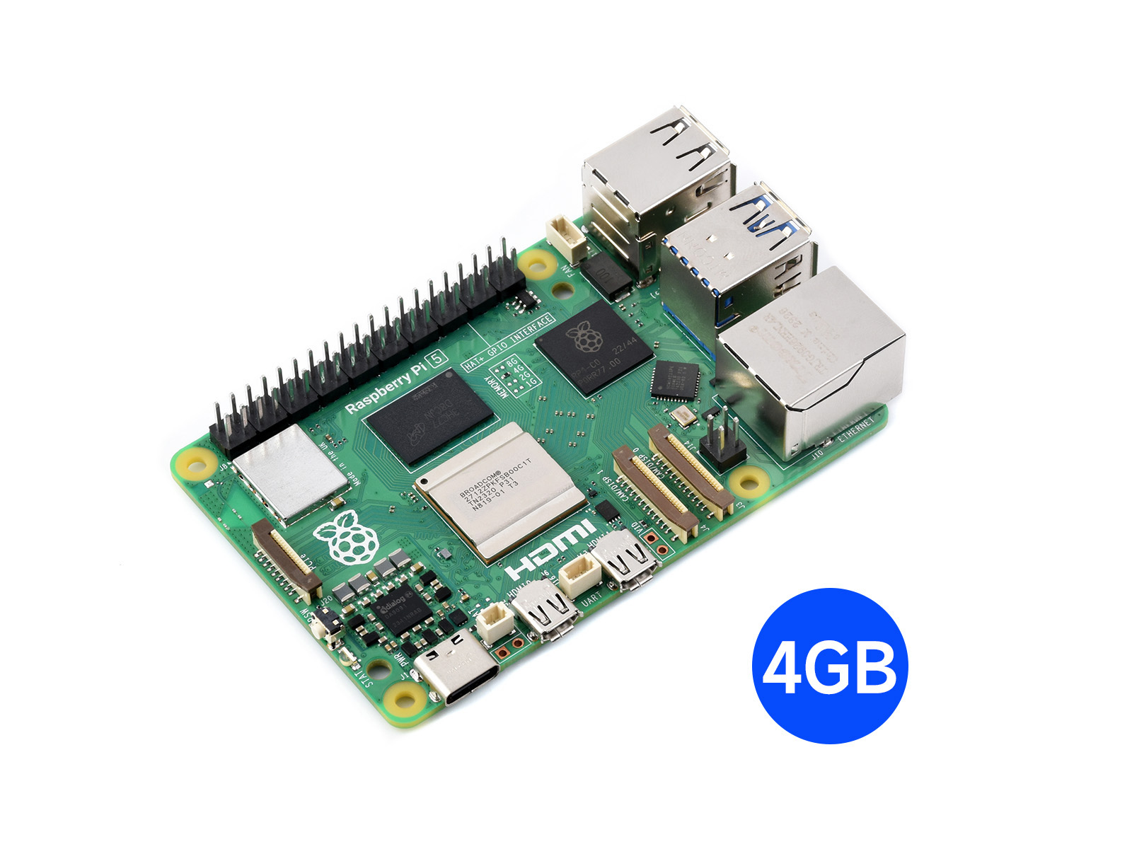 Raspberry Pi 5 8Gb - Raspberry Pi 5、4GB/8GB RAMの選択肢、BCM2712プロセッサ、2.4GHzクアッドコア64ビットArm Cortex-A76 CPU、RP1