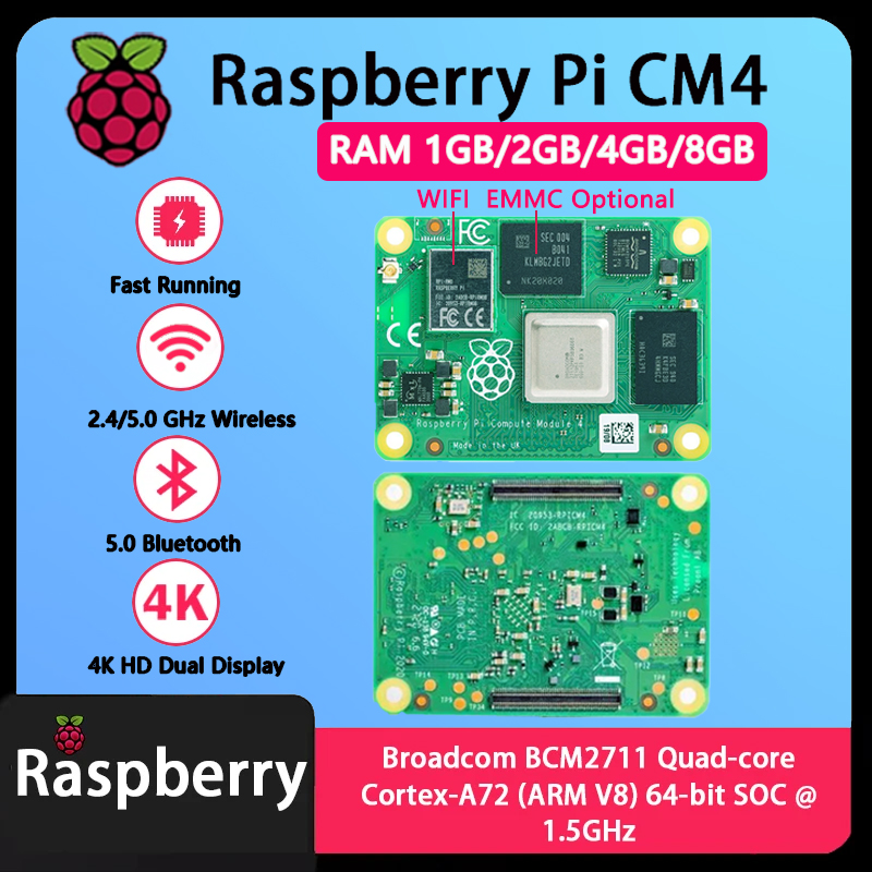 Raspberry Pi Cm4 8Gb Ram 32Gb Emmc Wifi - Raspberry Pi CM4 1GB/2GB/4GB/8GB RAM BCM2711