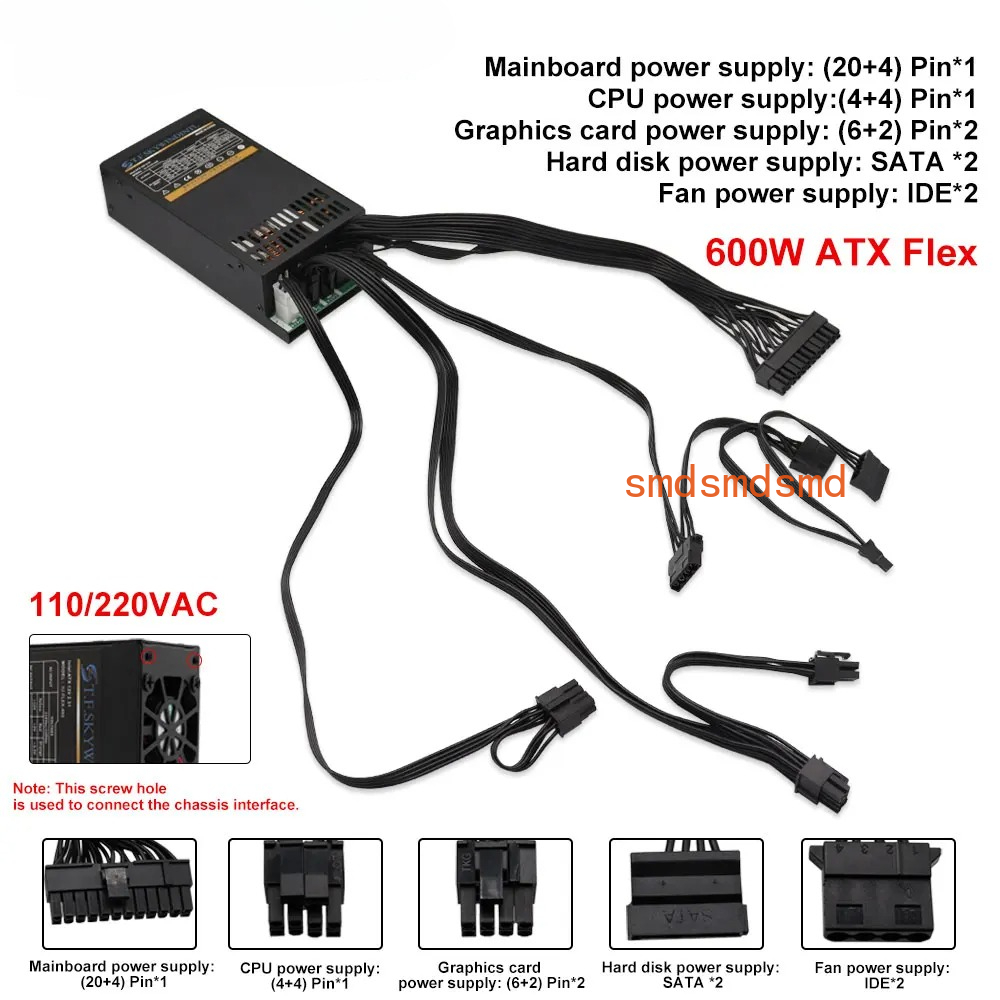600Wモジュラー電源 小型1UコンピューターPSU Fle - Atx Power Supply 1U Flex 500W のレビューと価格